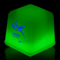 1" Green Glow Ice Cube